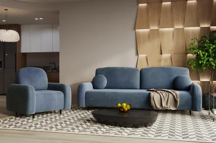 Диван на независимом пружинном блоке Монблан 